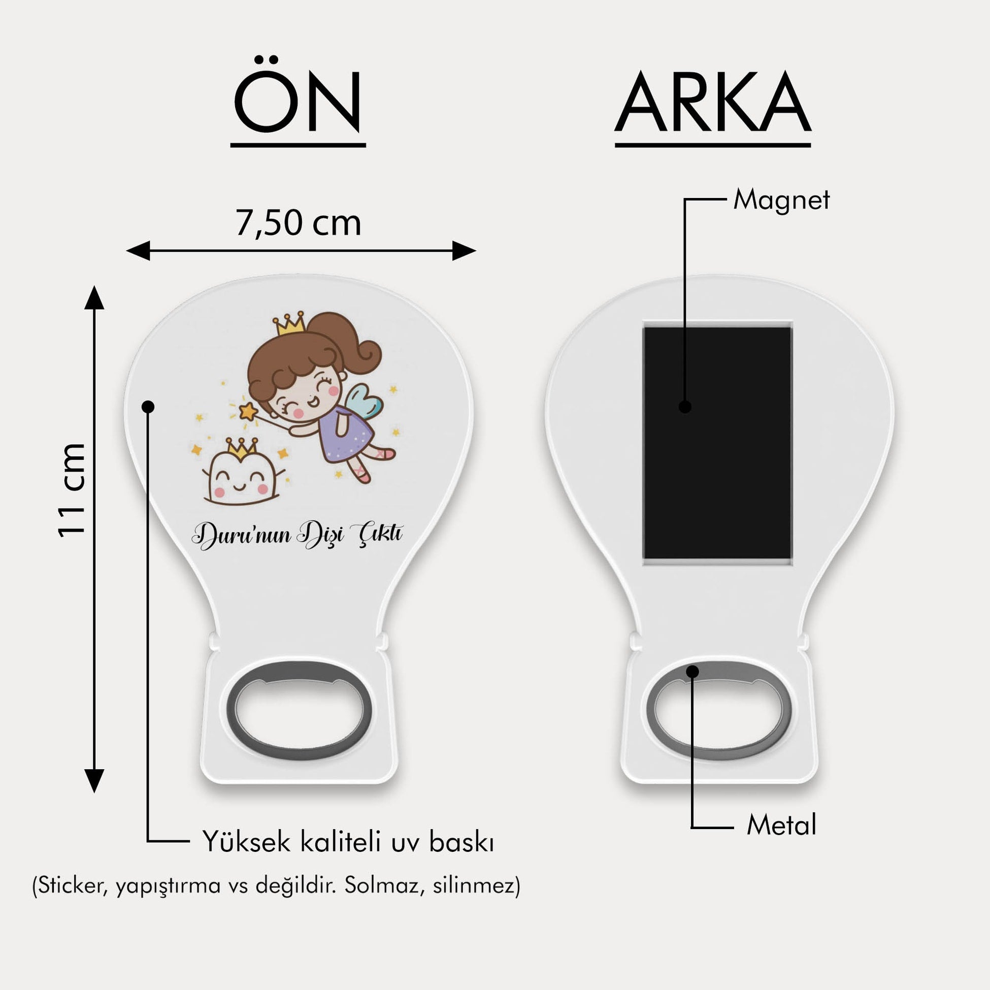 Diş Perisi Desenli Balon Açacak Magnet