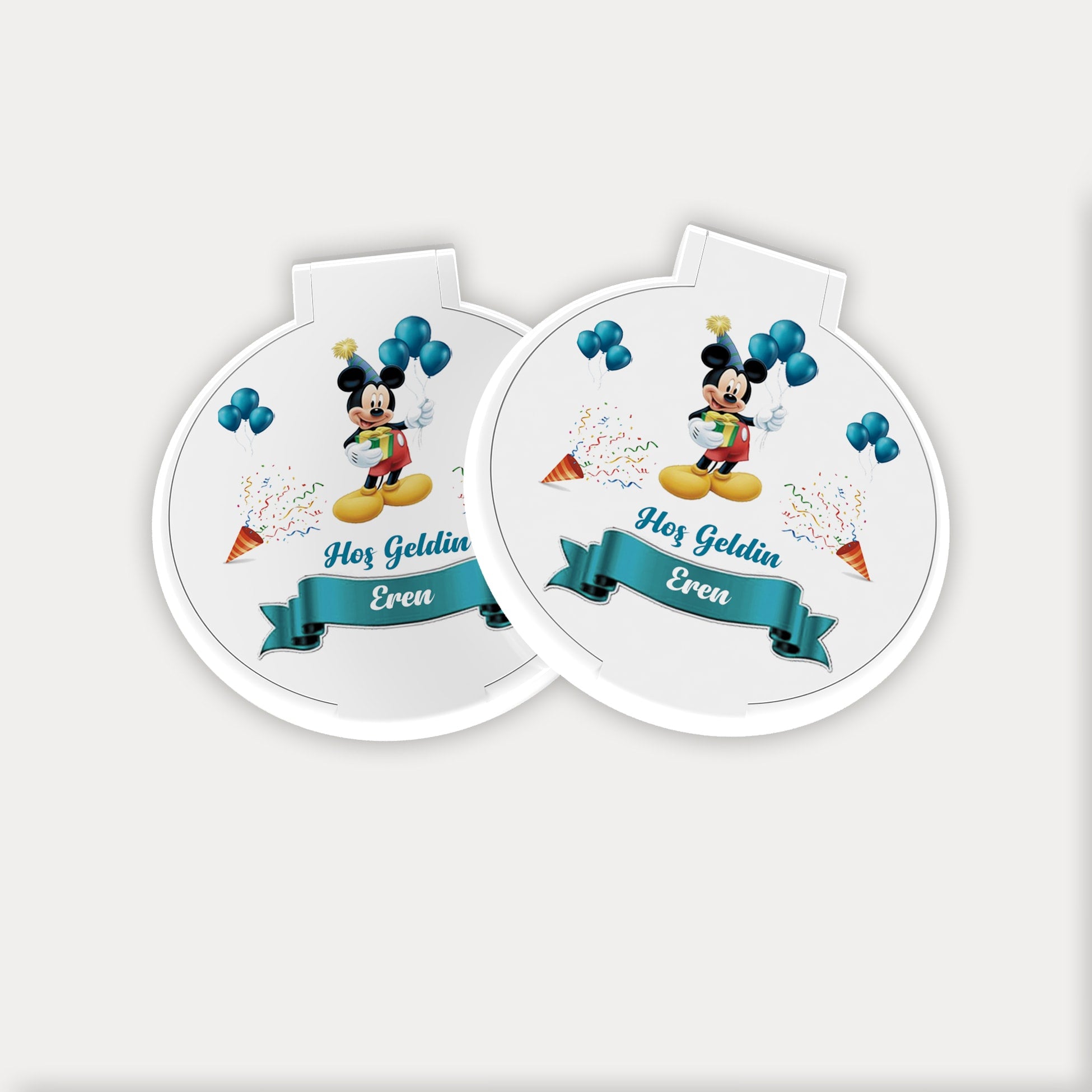 Mickey Mouse Temalı Yuvarlak Ayna