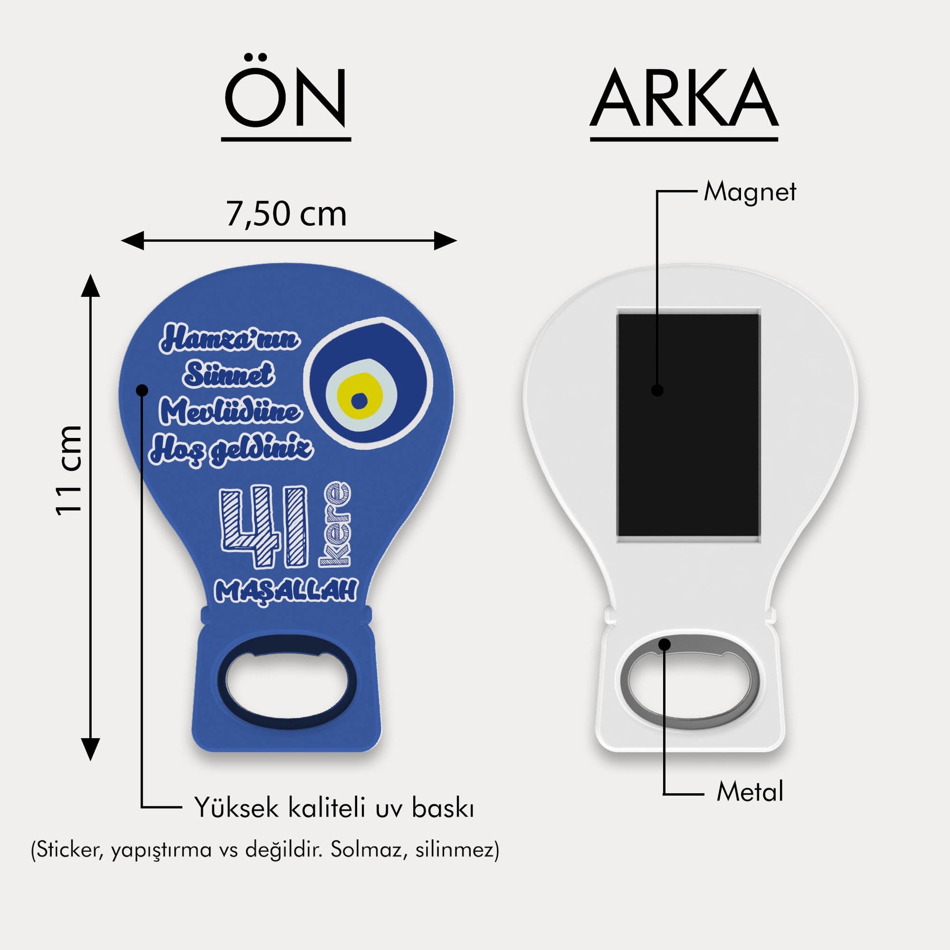 Maşallah Yazılı Balon Açacak Magnet