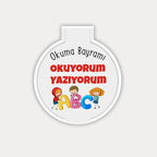 Okuma Bayramı Temalı Yuvarlak Ayna