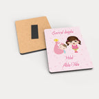 Abla Kardeş Temalı Ahşap Magnet