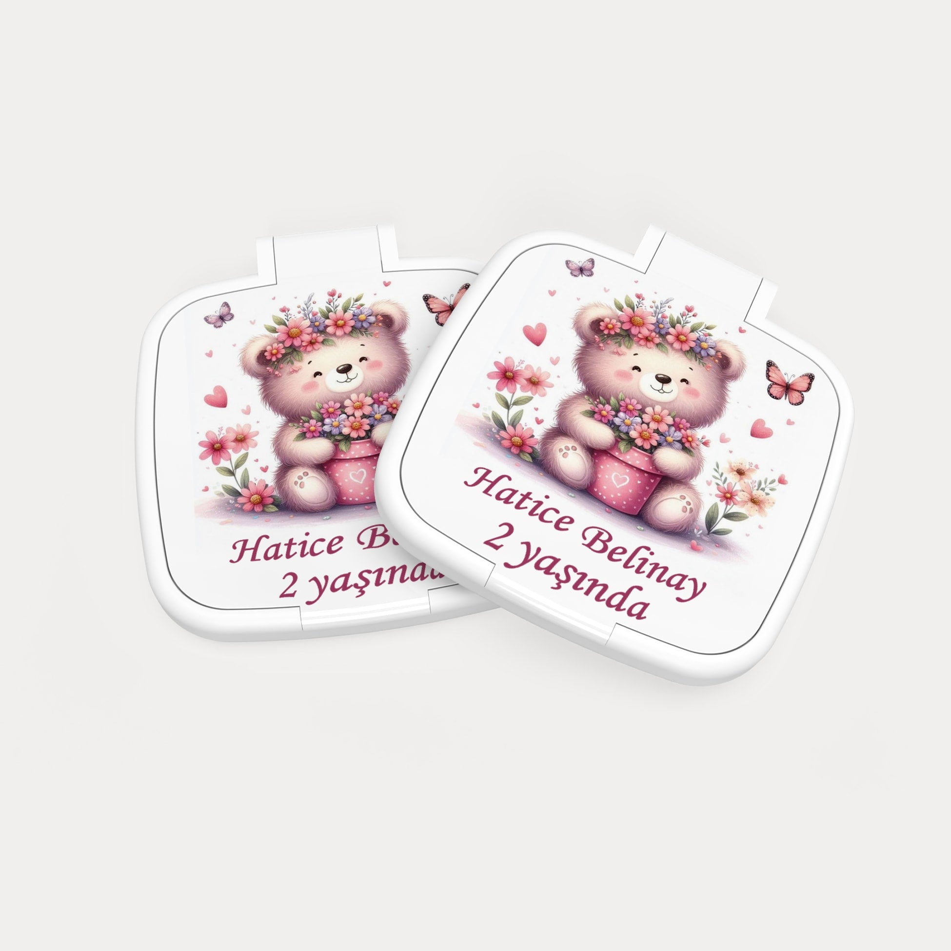 Ayıcık Temalı Kare Ayna