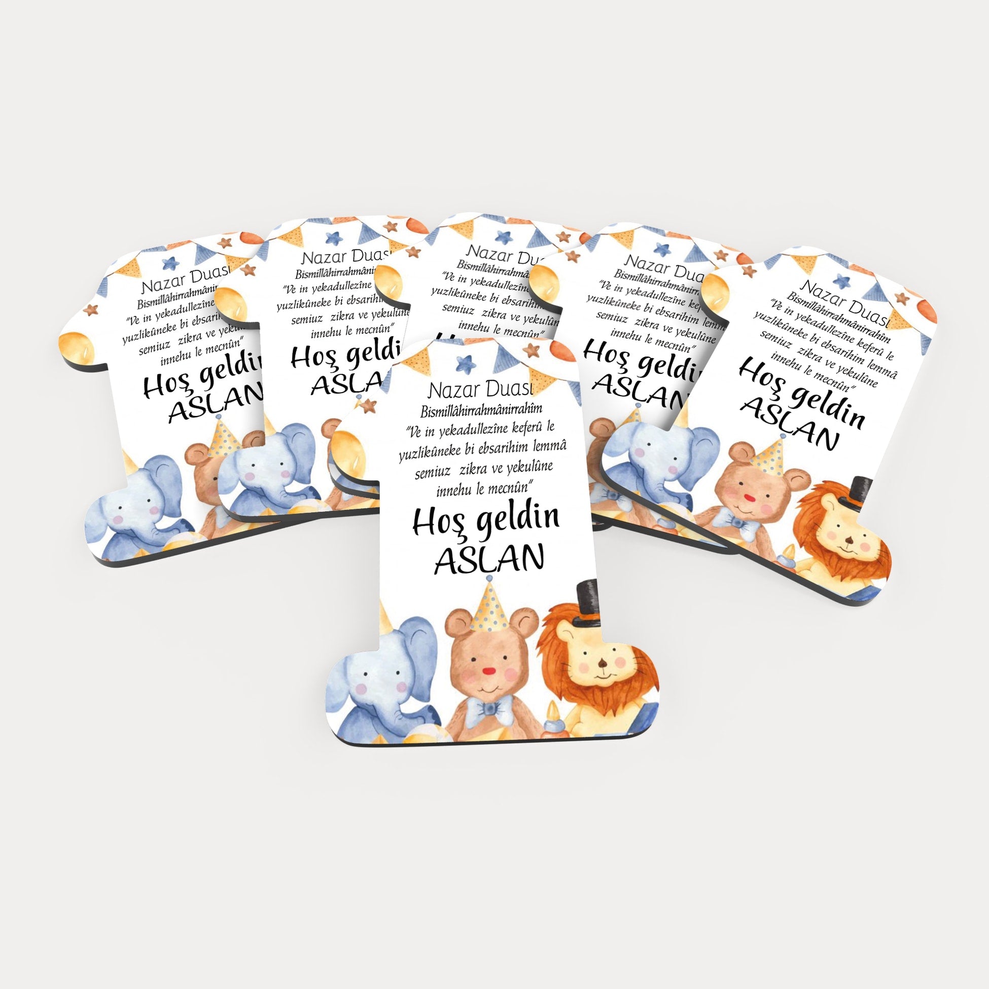 Hayvan Temalı Ahşap Magnet