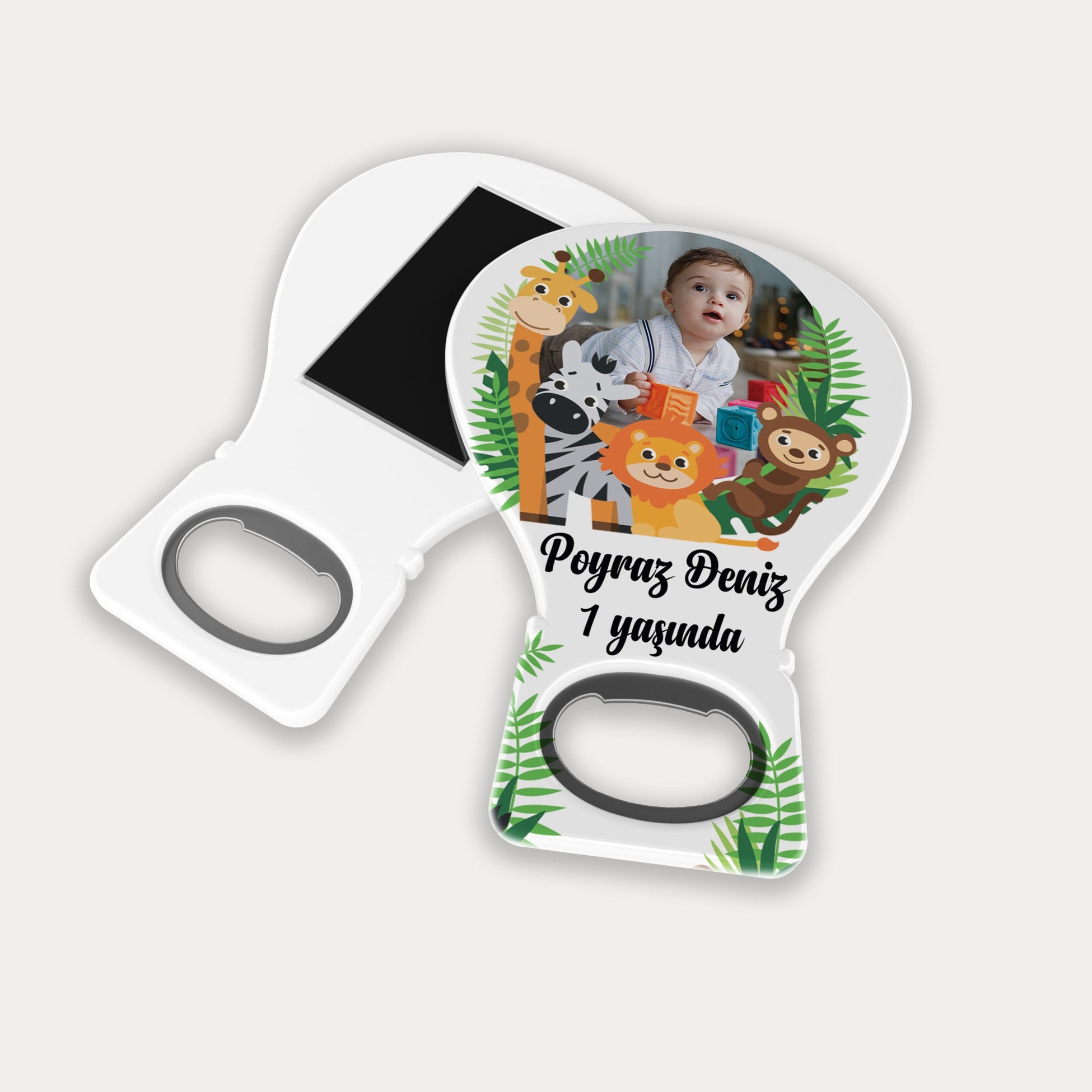 Safari Desenli Balon Açacak Magnet