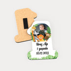 Safari Desenli Ahşap Magnet