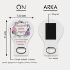 Ortanca Desenli Balon Açacak Magnet