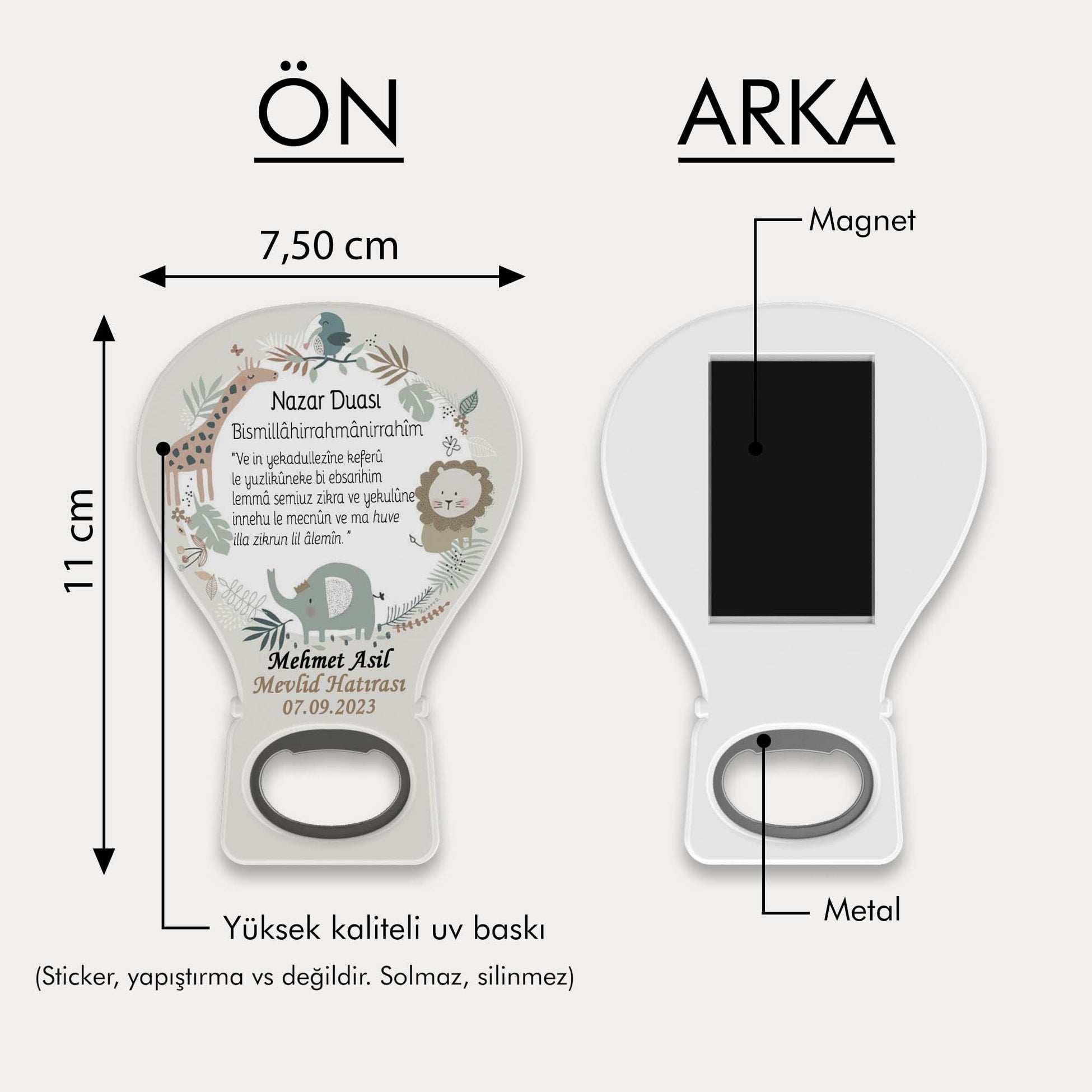 Safari Temalı Balon Açacak Magnet