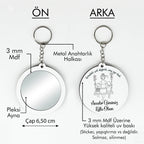 Anneler Günü Temalı Anahtarlıklı Ayna