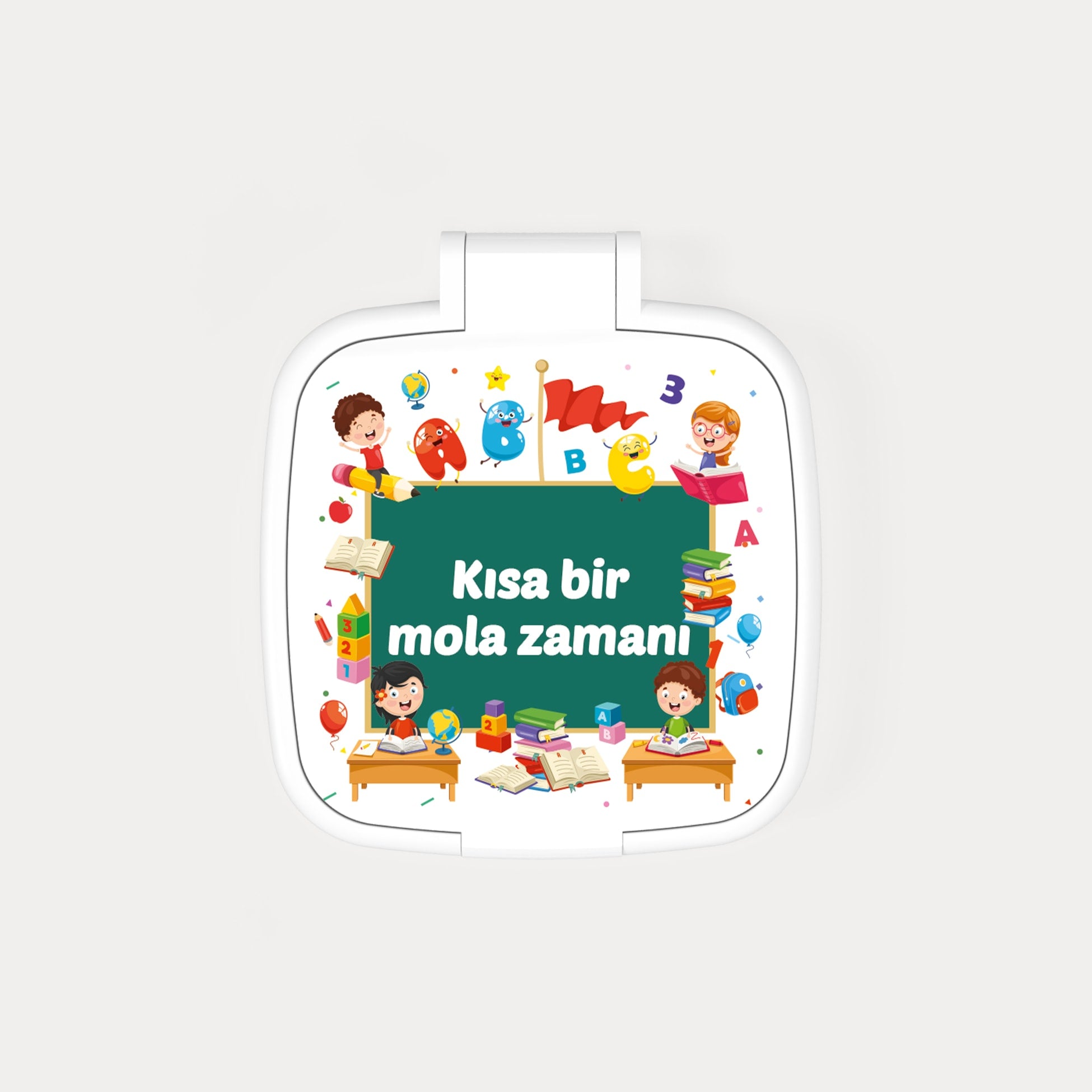 Okul Tatili Temalı Kare Ayna
