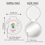 Peri Kızı Temalı Yuvarlak Ayna