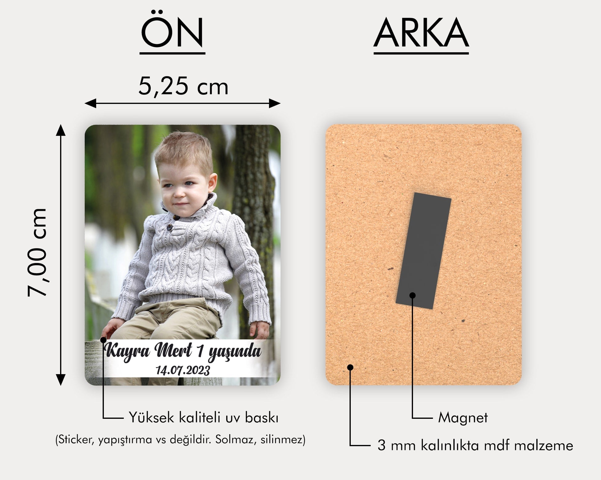 Fotoğraf Temalı Ahşap Magnet