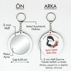 Anneler Günü Temalı Anahtarlıklı Ayna