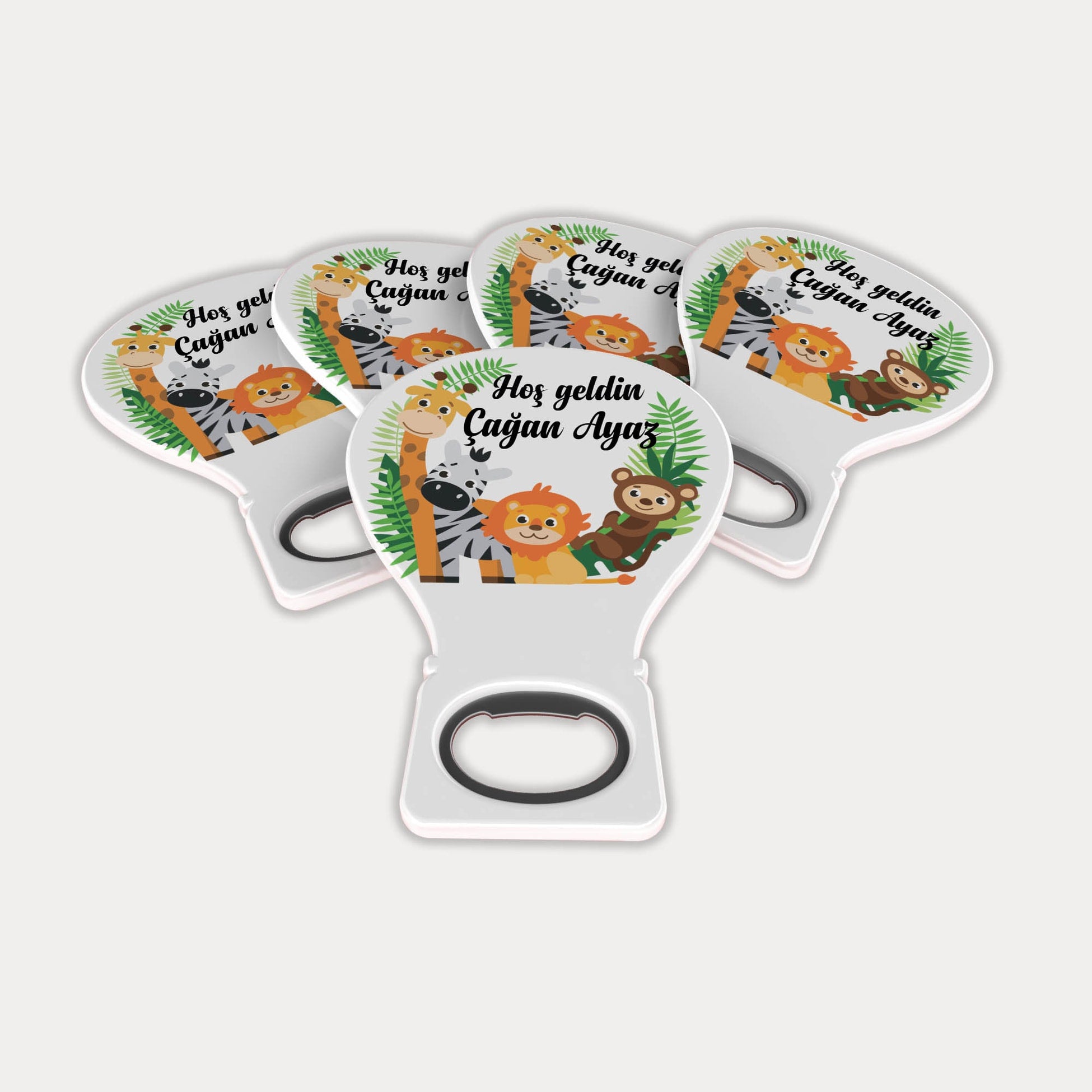 Safari Desenli Balon Açacak Magnet