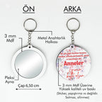 Anneler Günü Temalı Anahtarlıklı Ayna