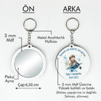 Pilot Temalı Anahtarlıklı Ayna