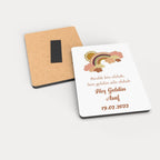 Gökkuşağı Desenli Ahşap Magnet