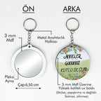 Anneler Günü Temalı Anahtarlıklı Ayna