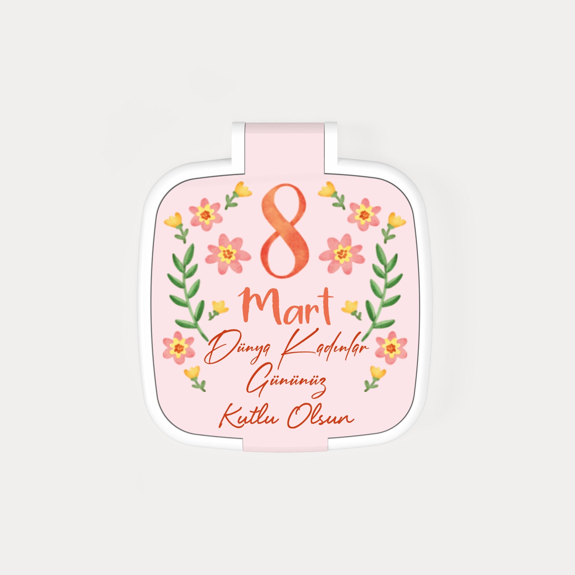 8 Mart Dünya Kadınlar Günü Temalı Kare Ayna