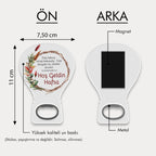 Pamuk Otu Desenli Balon Açacak Magnet