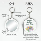 Anneler Günü Temalı Anahtarlıklı Ayna