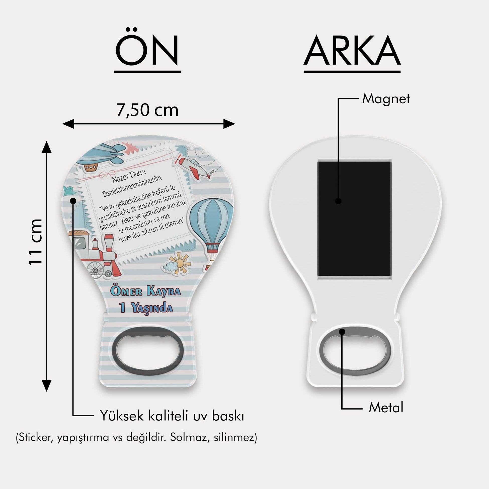 Uçan Balon Tren Uçak Yeni Doğan Balon Açacak Magnet