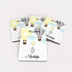 Uçan Balonlu Fil Desenli Ahşap Magnet