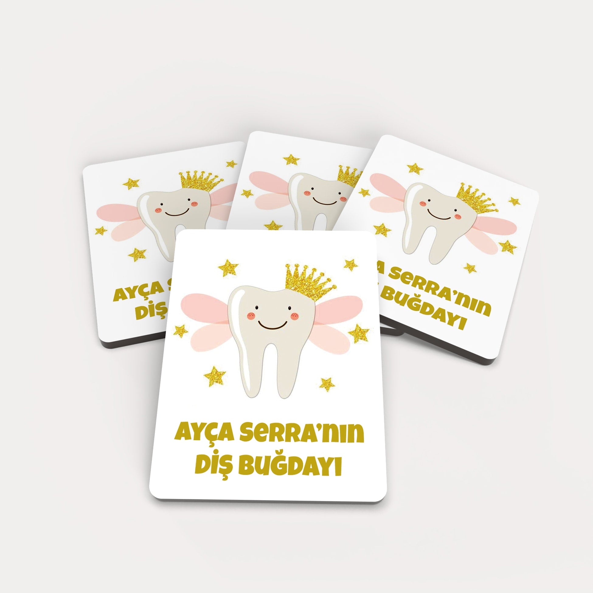 Diş Temalı Ahşap Magnet