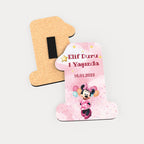 Minnie Mouse Desenli Ahşap Magnet