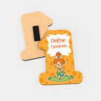 Çakıl Çakmaktaş Desenli Ahşap Magnet