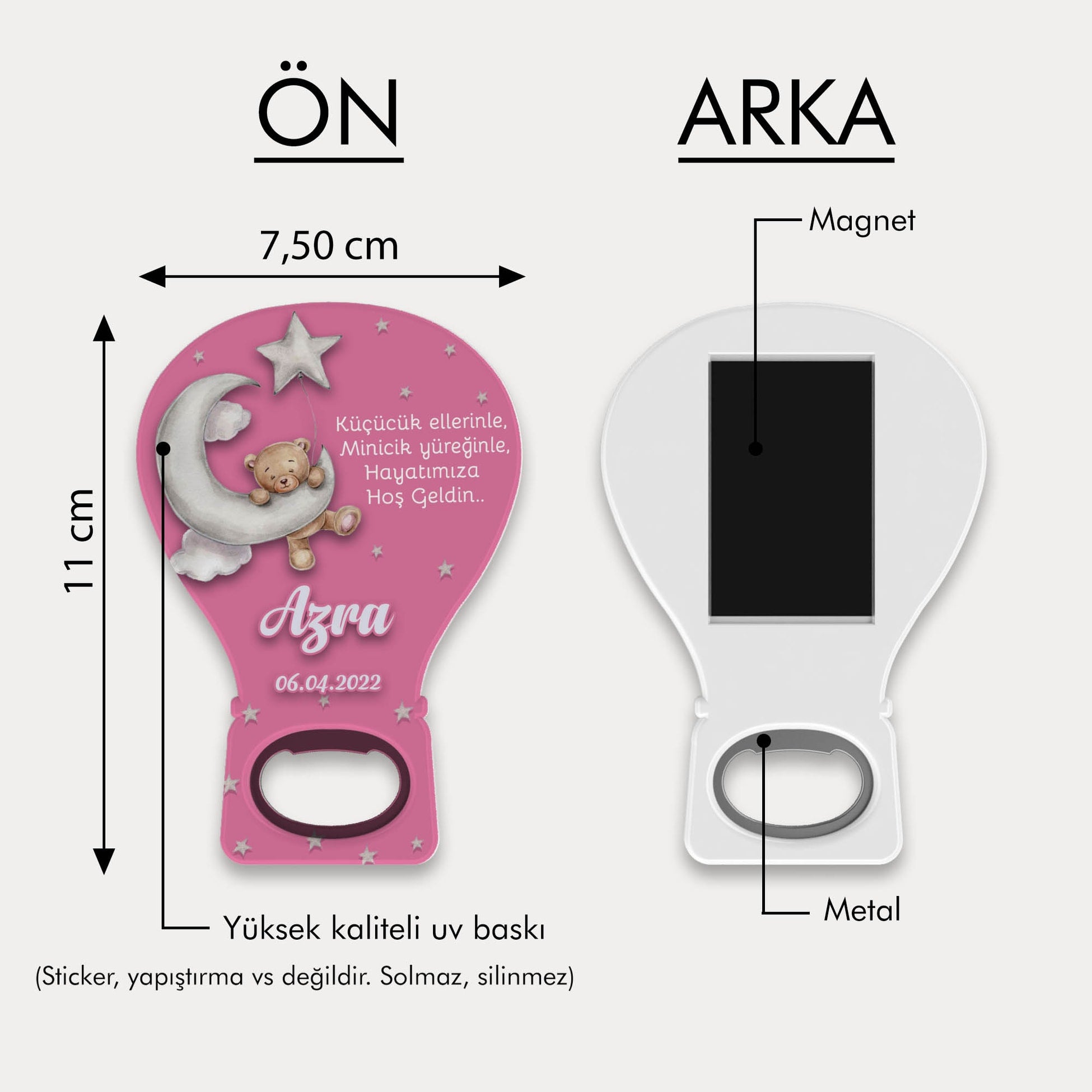 Ayıcık Temalı Balon Açacak Magnet