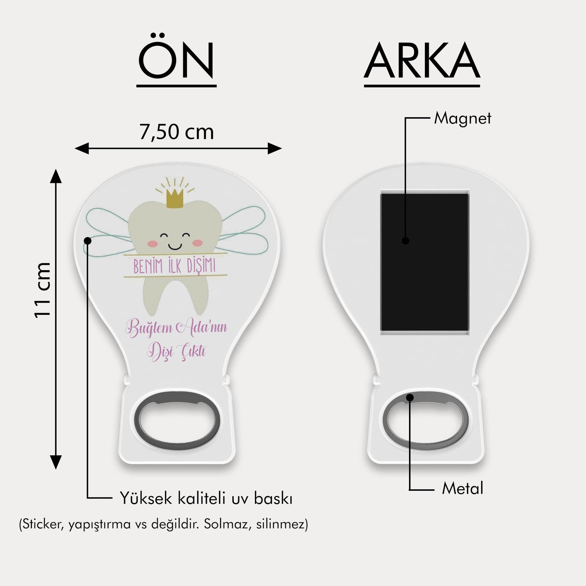 Diş Temalı Balon Açacak Magnet