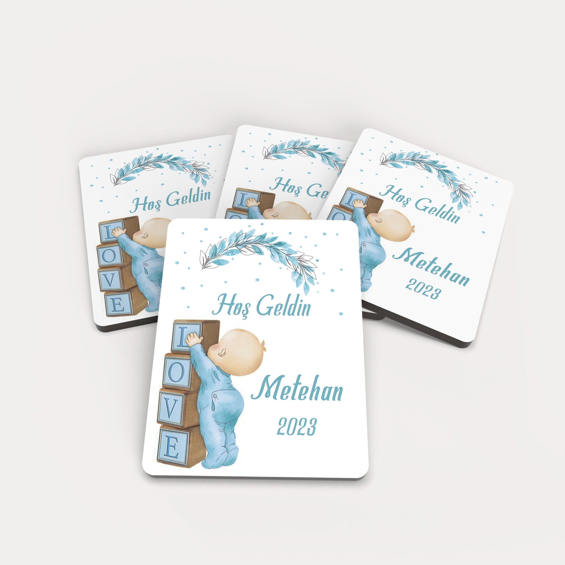 Bebek Temalı Ahşap Magnet