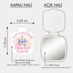 Unicorn Temalı Kare Ayna