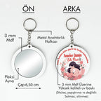 Anneler Günü Temalı Anahtarlıklı Ayna