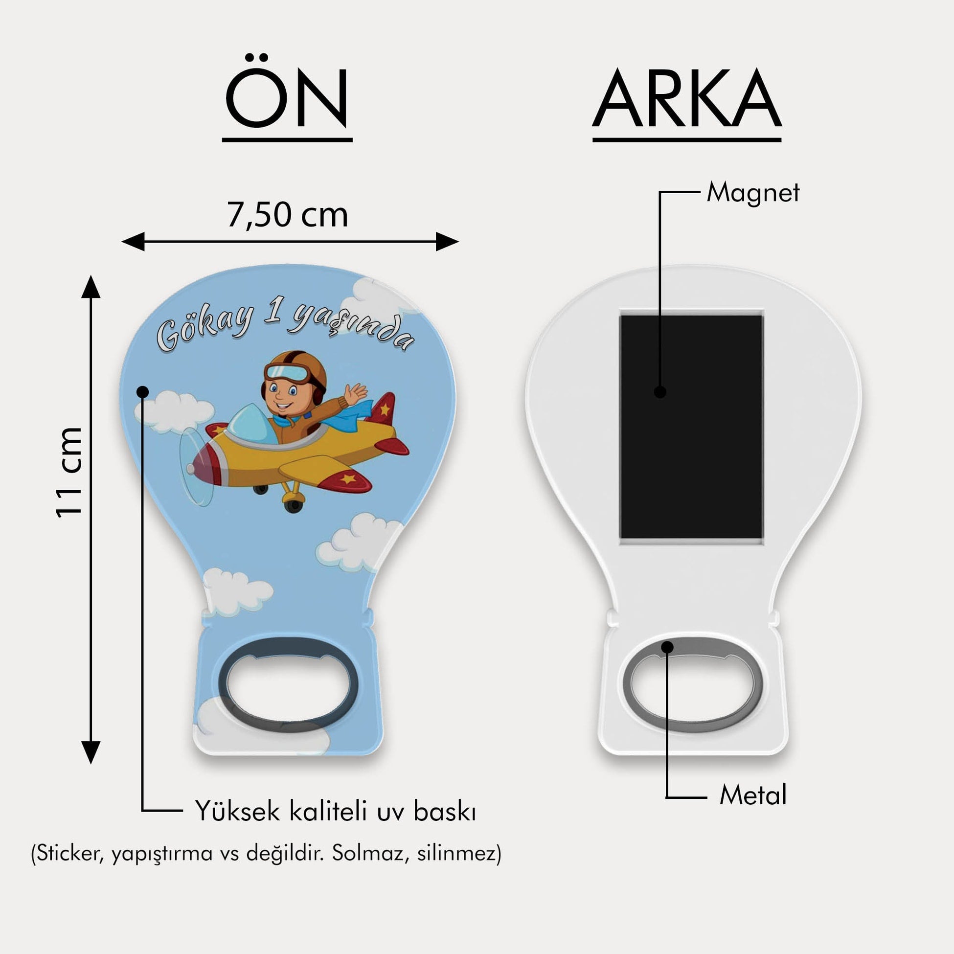 Çocuk Pilot Balon Açacak Magnet