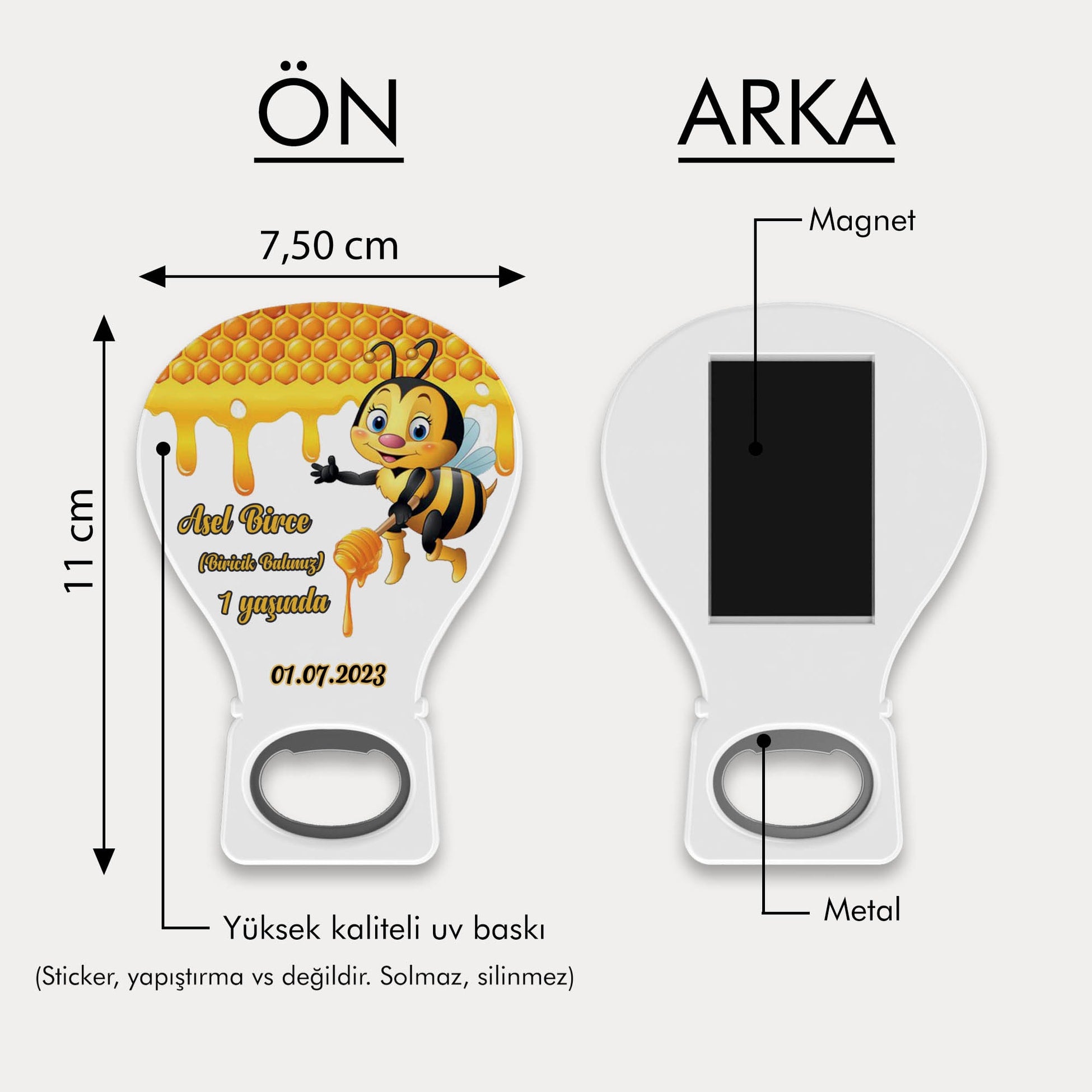 Bal Arı Temalı Balon Açacak Magnet