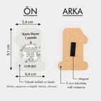 Safari Temalı Ahşap Magnet