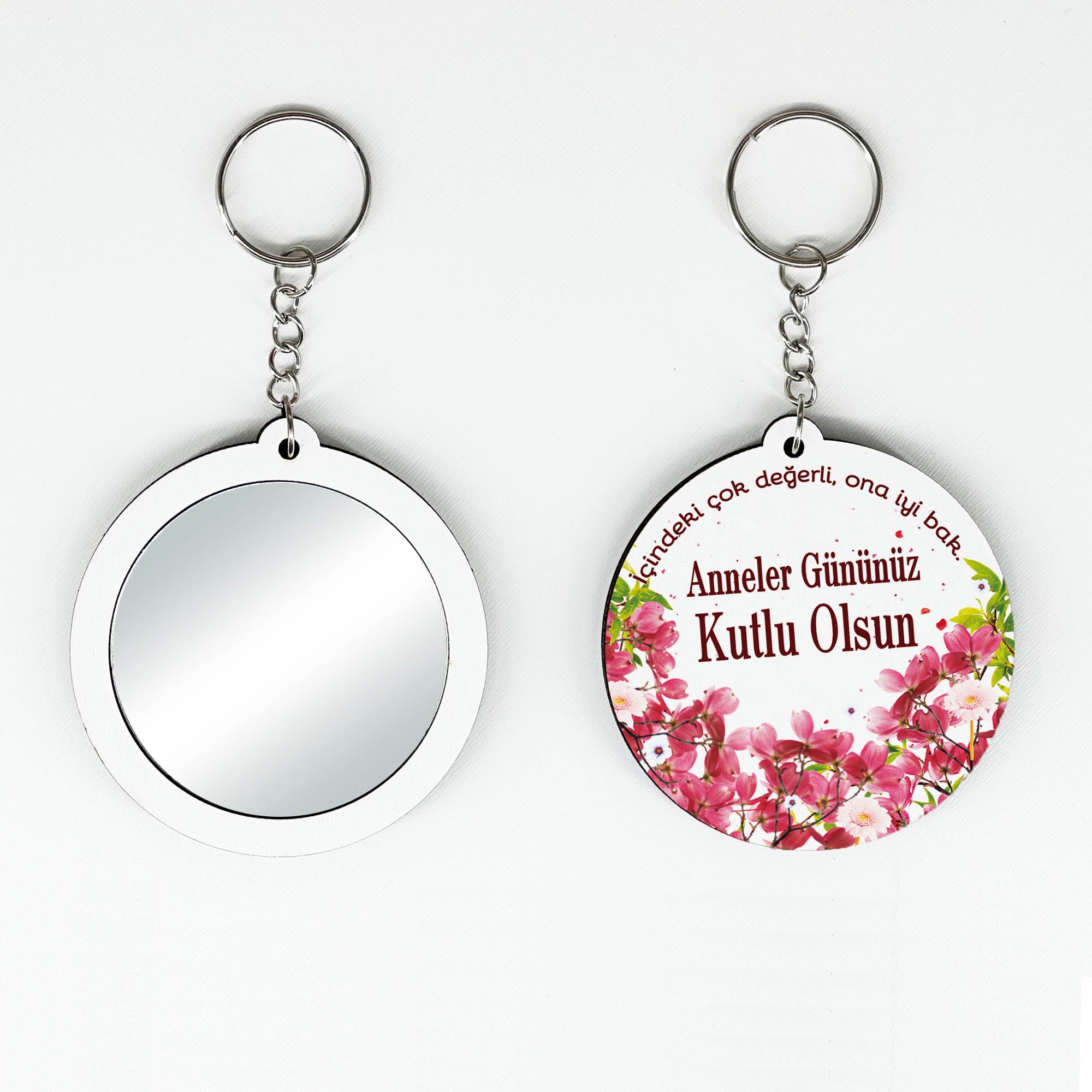Anneler Günü Temalı Anahtarlıklı Ayna