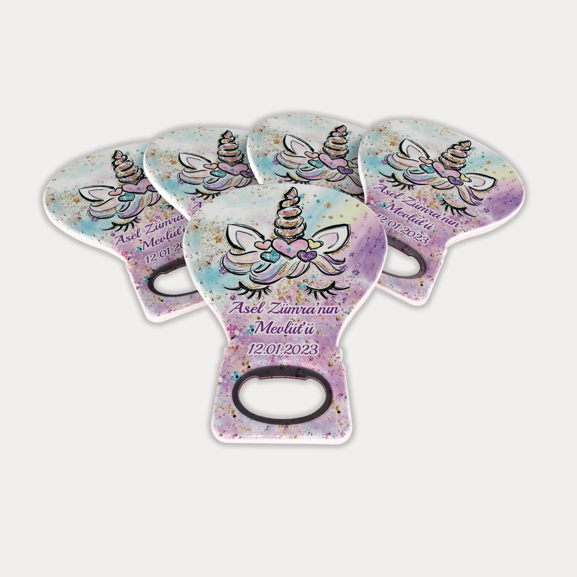 Unicorn Temalı Balon Açacak Magnet