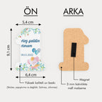 Fil Temalı Ahşap Magnet
