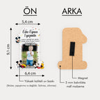 Mickey Mouse Temalı Ahşap Magnet