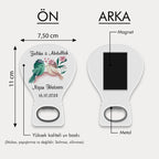 Kuş Desenli Balon Açacak Magnet