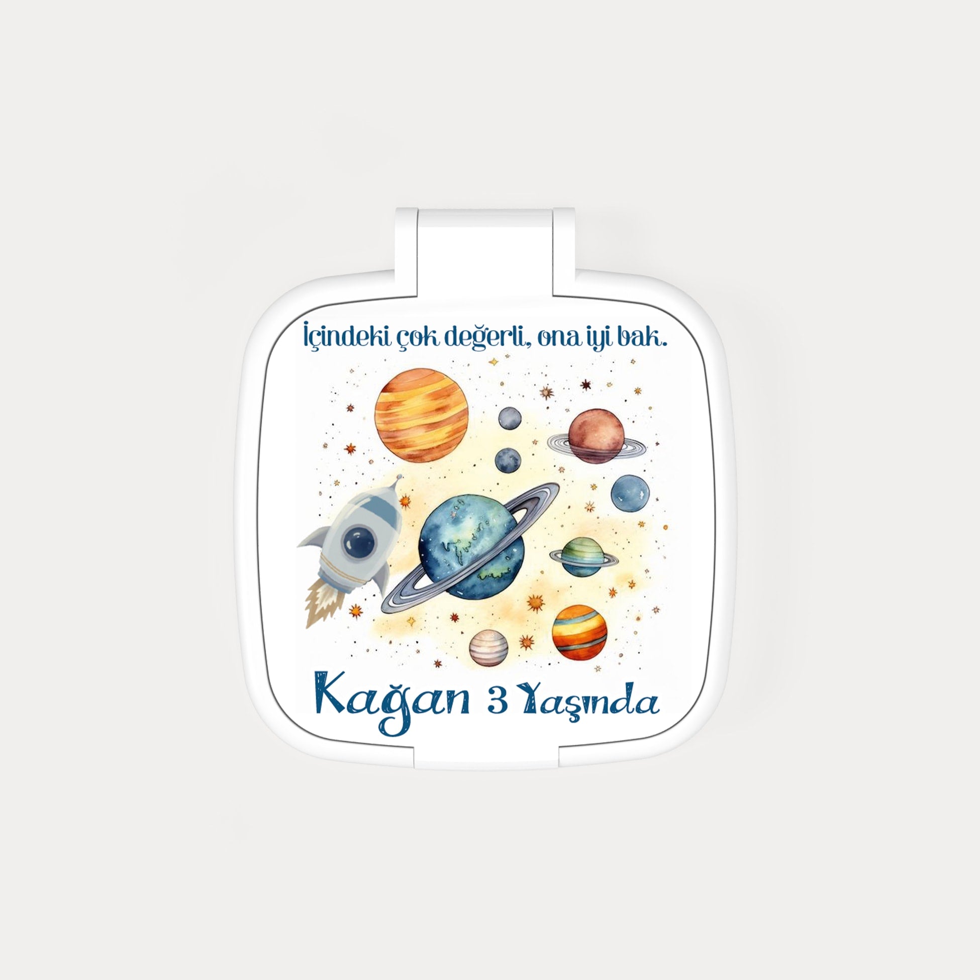 Uzay Temalı Kare Ayna