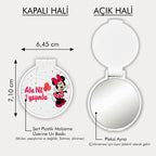 Minnie Mouse Desenli Yuvarlak Ayna