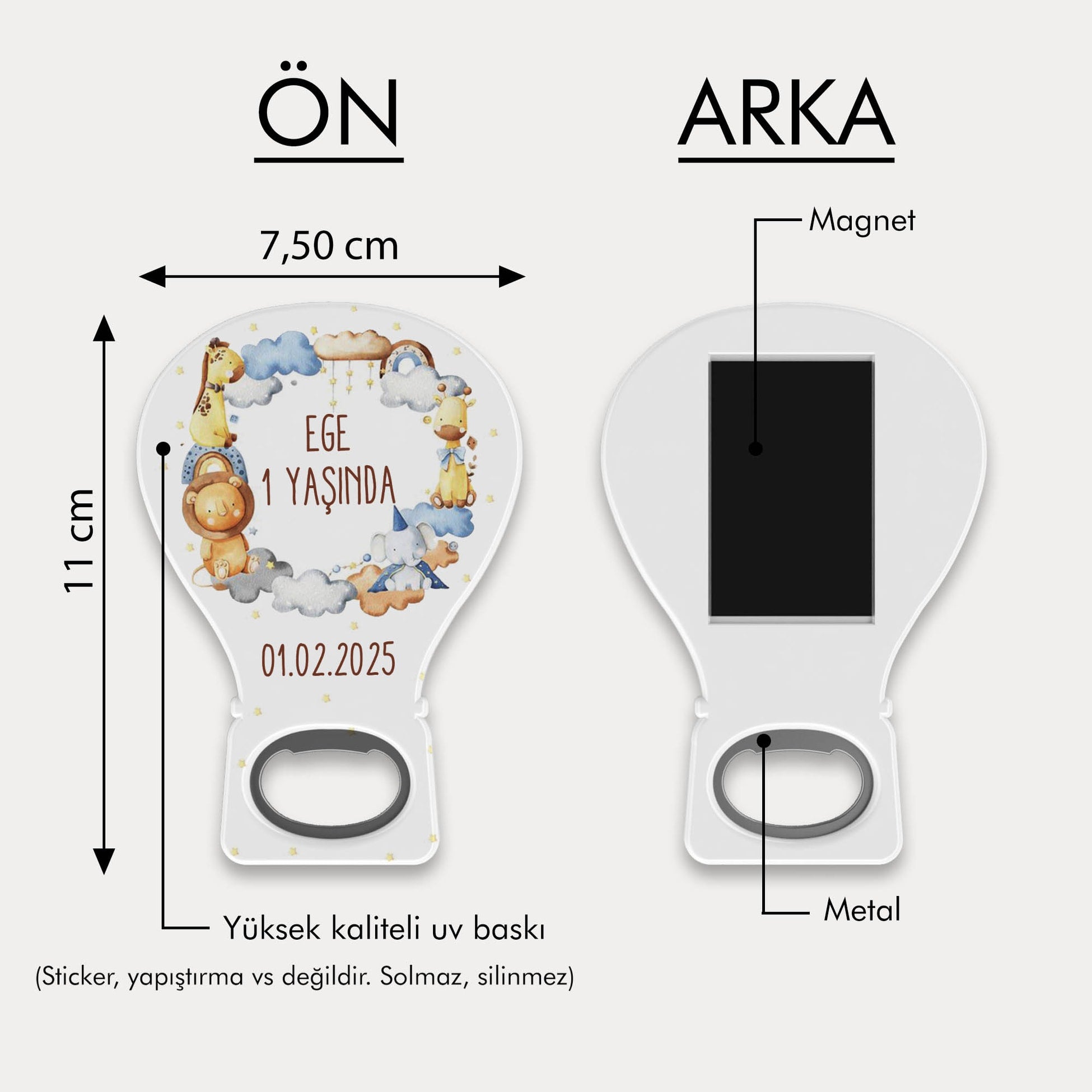 Çocuk Temalı Balon Açacak Magnet