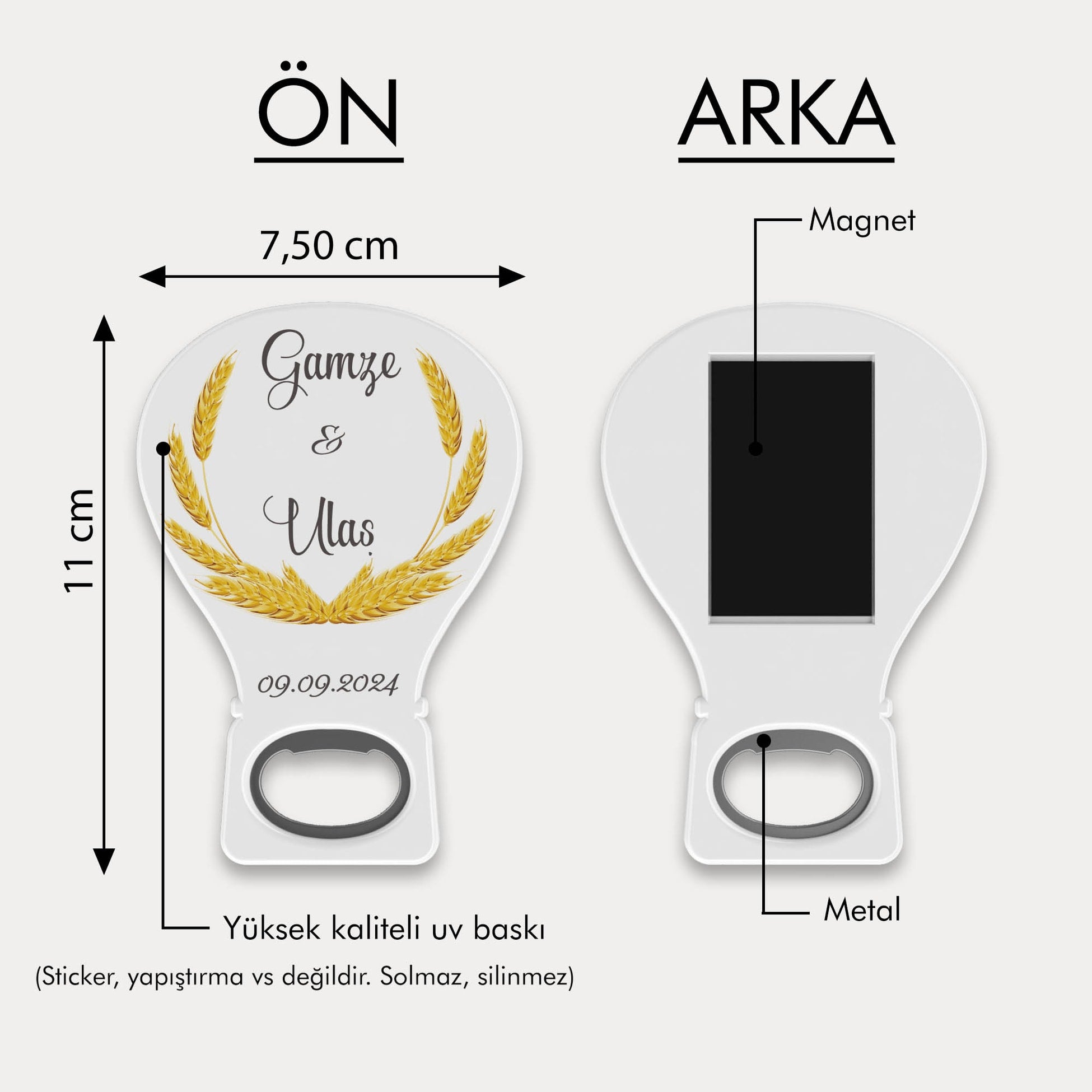 Başak Çelenk Temalı Balon Açacak Magnet