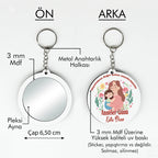 Anneler Günü Temalı Anahtarlıklı Ayna
