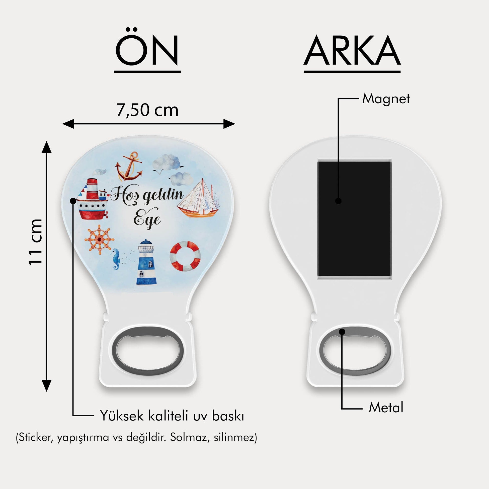 Deniz Temalı Balon Açacak Magnet