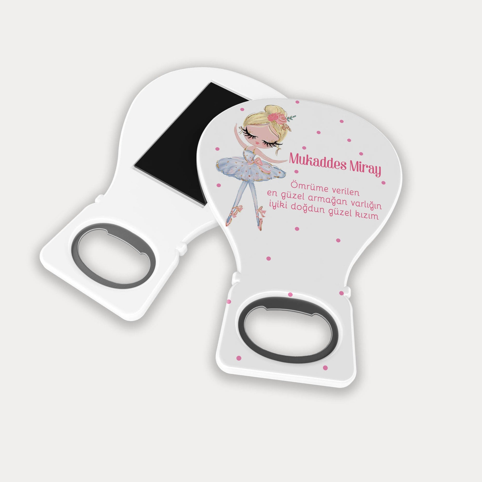 Balerin Temalı Balon Açacak Magnet
