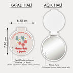 Çilek Temalı Yuvarlak Ayna
